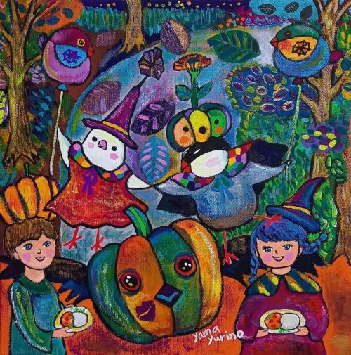文鳥の日×ハロウィン企画 やま ゆりの個展開催!